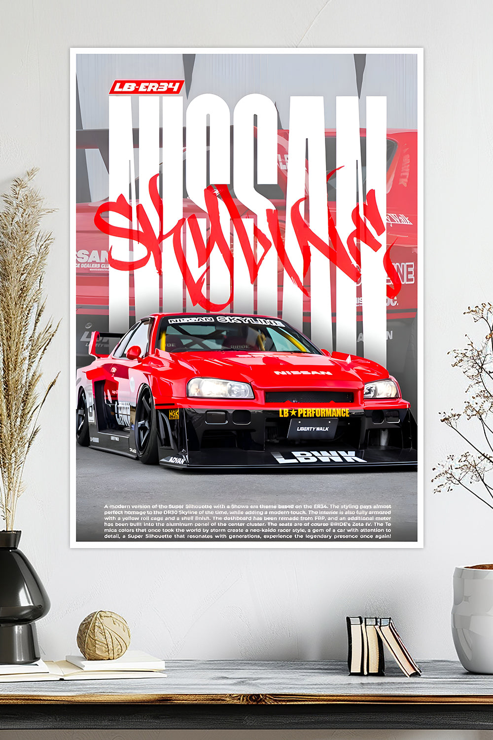 Nissan Skyline ER34 | Car Poster
