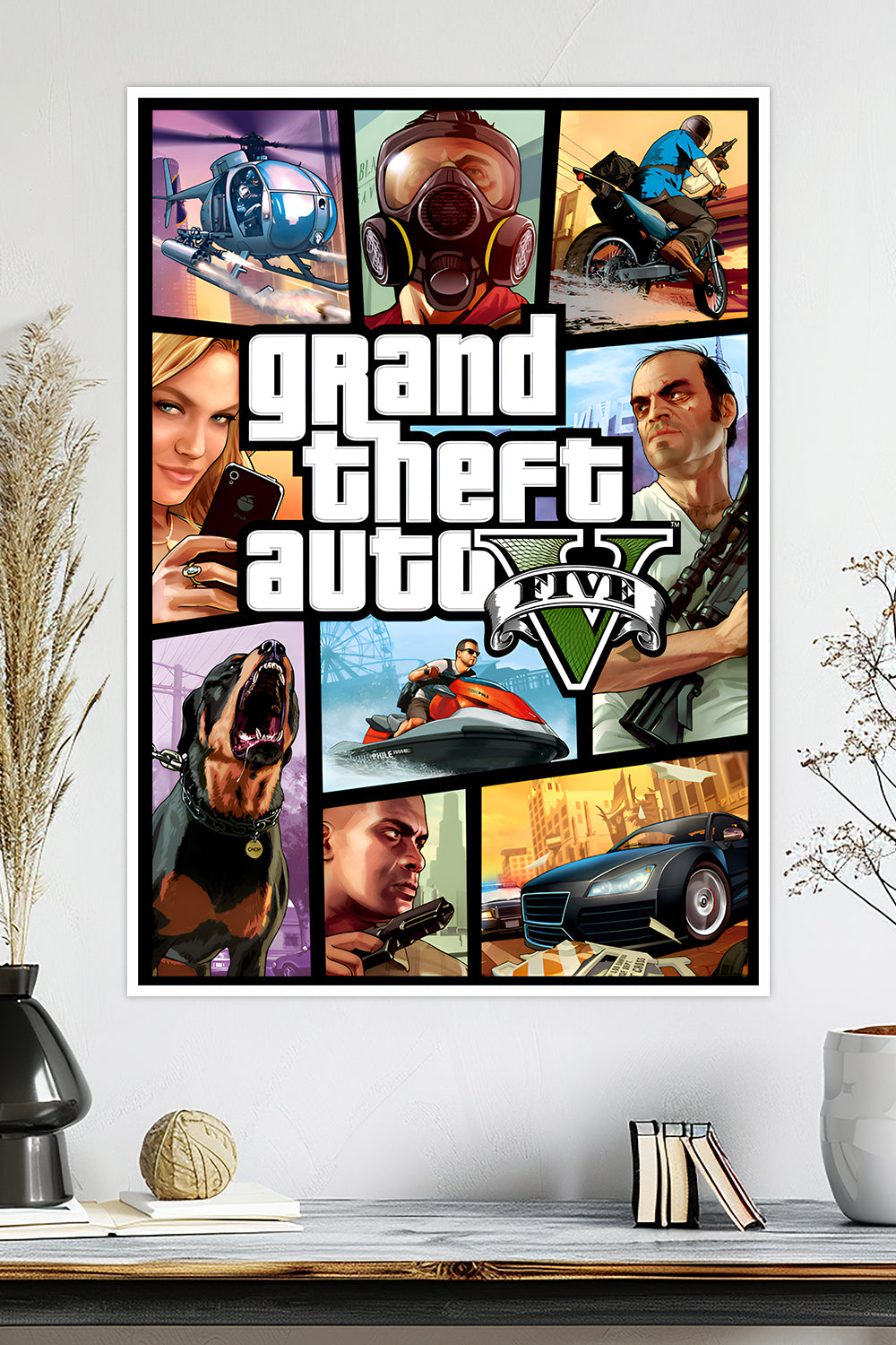 Grand Theft Auto V | GTA 5 | Michael, Trevor & Franklin | Game Poster