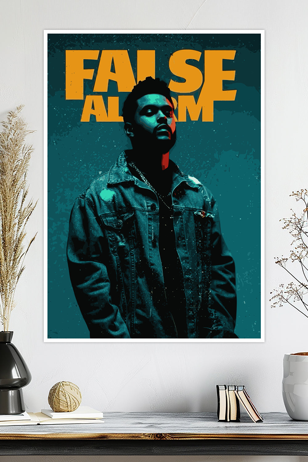 The Weeknd False Alarm Music Poster ThePosterPalette the-weeknd-false-alarm-music-poster-theposterpalette