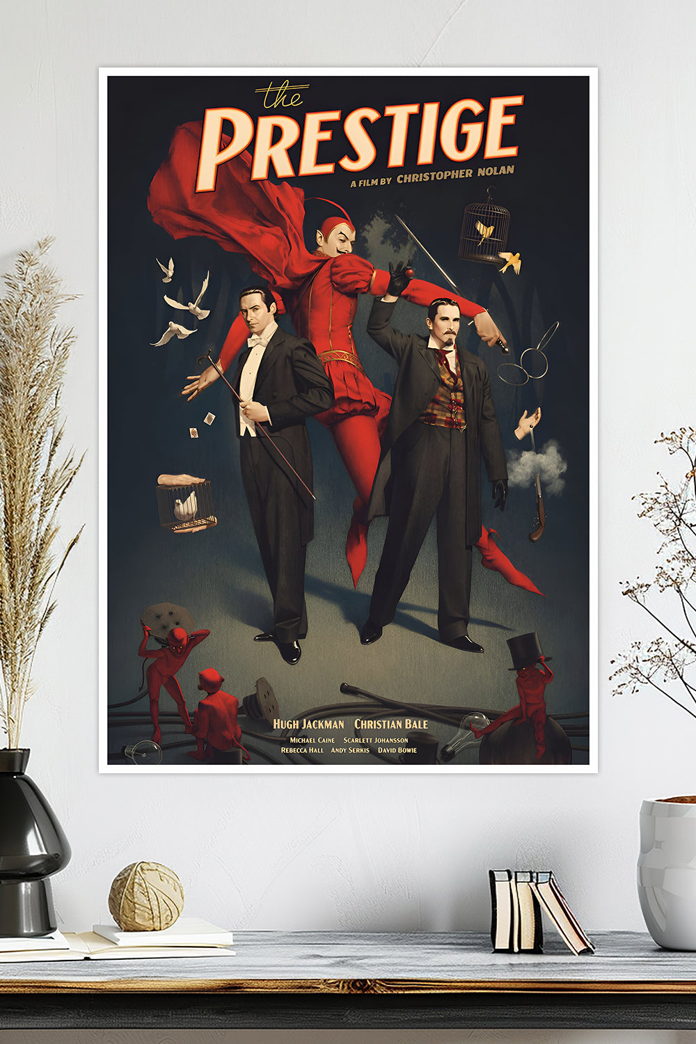 The Prestige | Jackman & Bale Rivalry | Christopher Nolan | Movie Poster