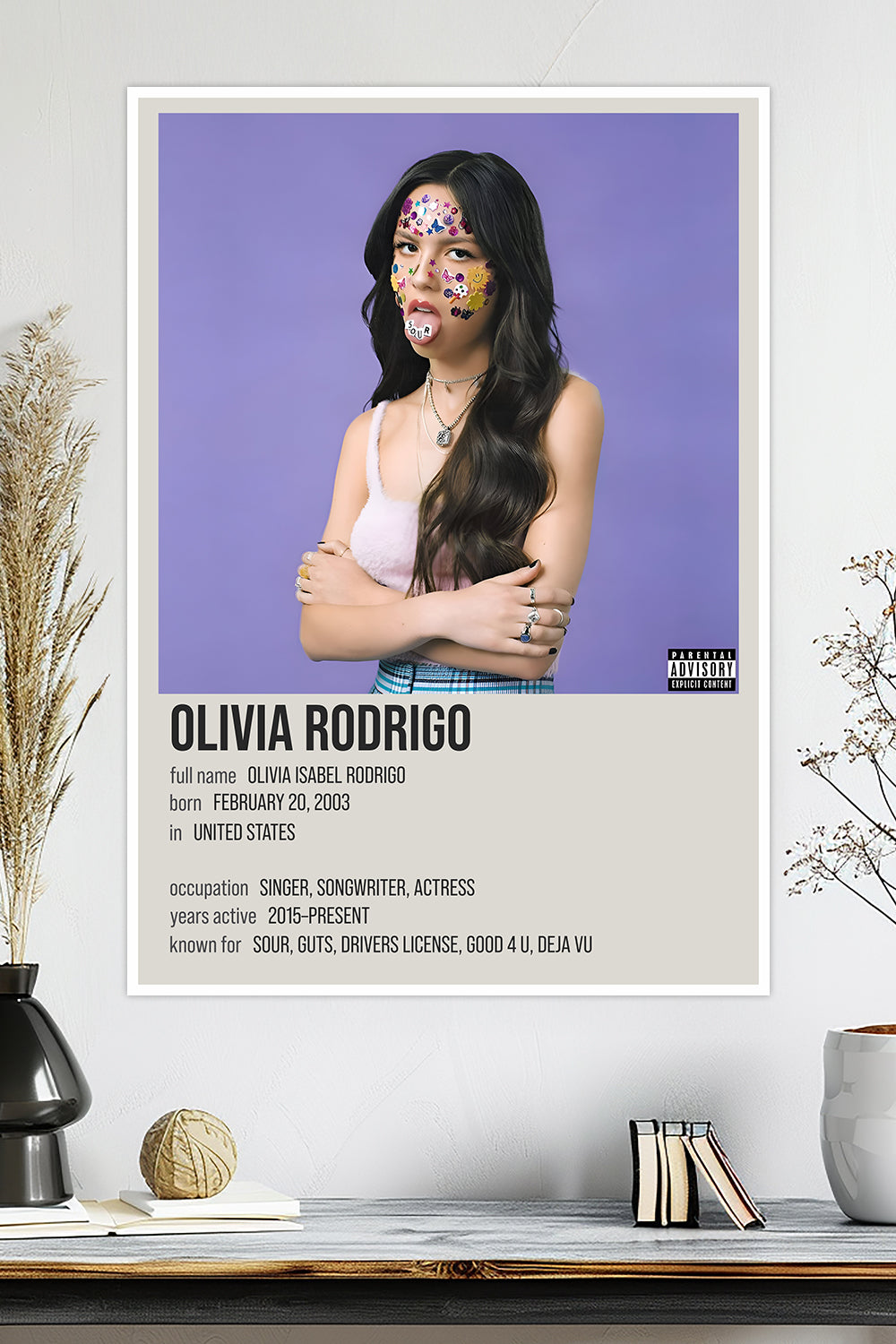 Olivia Rodrigo | Sour Album | Music Poster