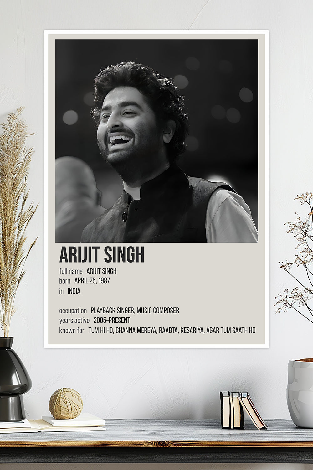 Arijit Singh | Bollywood Music Legend Poster | Indian Playback Singer | Music Poster