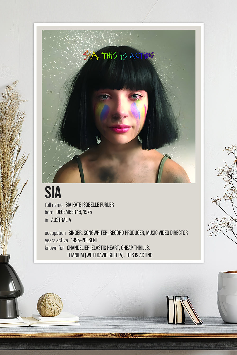 SIA | Pop Icon | Music Poster