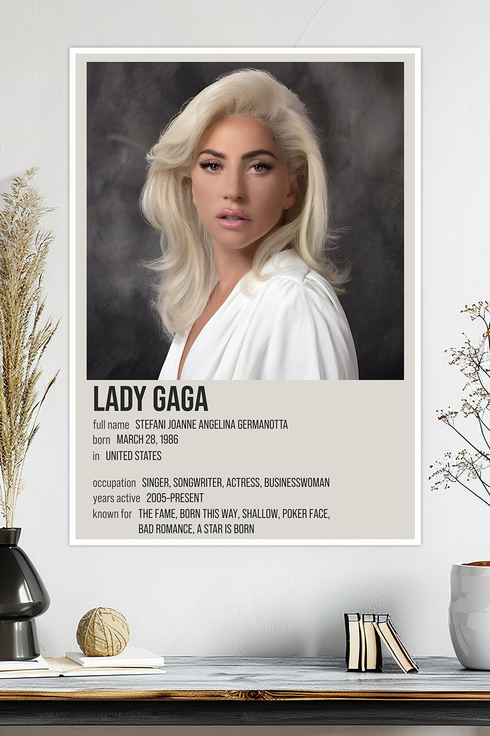 Lady Gaga | Pop Icon | Music Poster