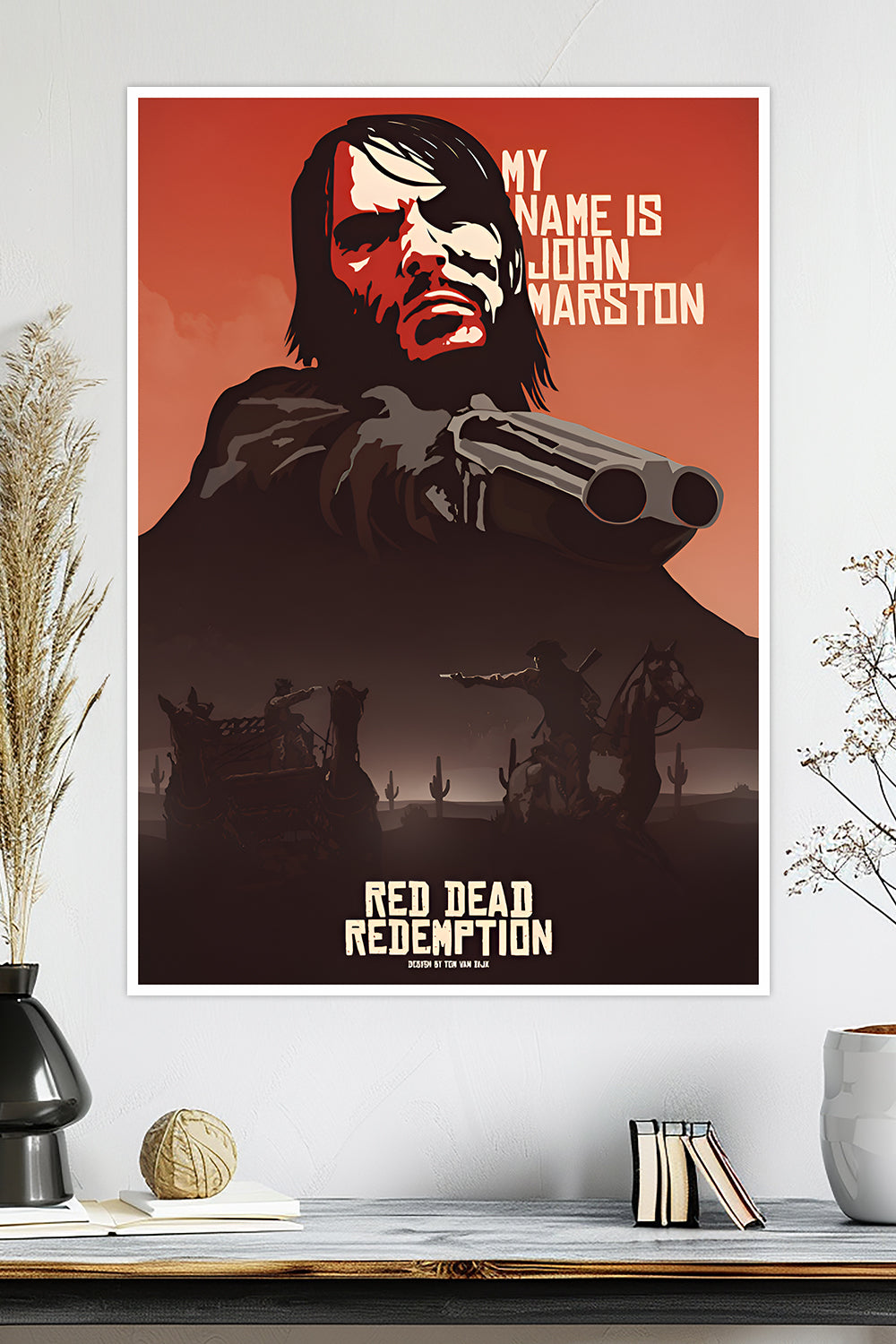 Red Dead Redemption John Marston Game Poster ThePosterPalette red-dead-redemption-john-marston-game-poster-theposterpalette