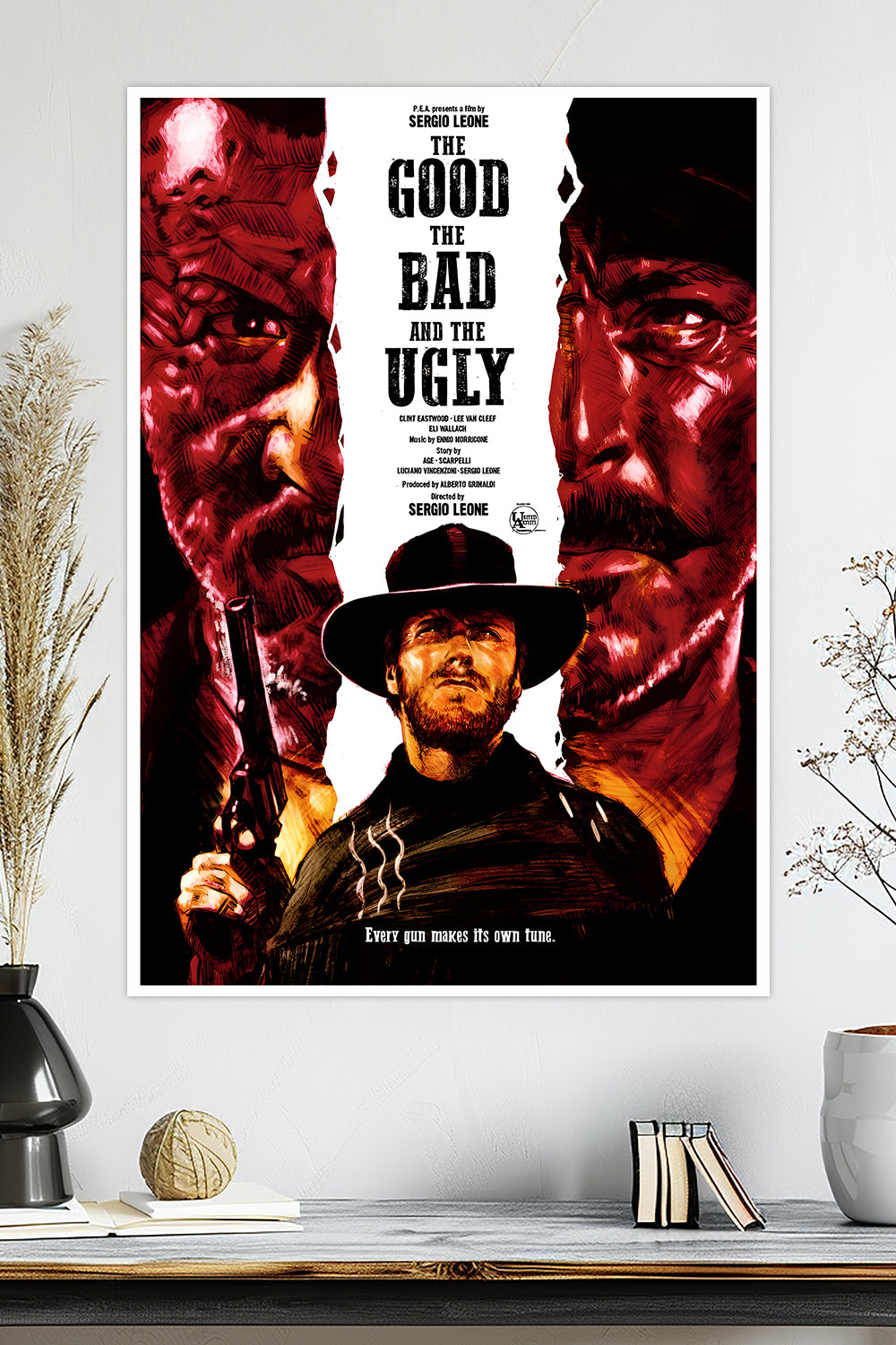 The Good, the Bad and the Ugly | Leone's Spaghetti | Movie Poster