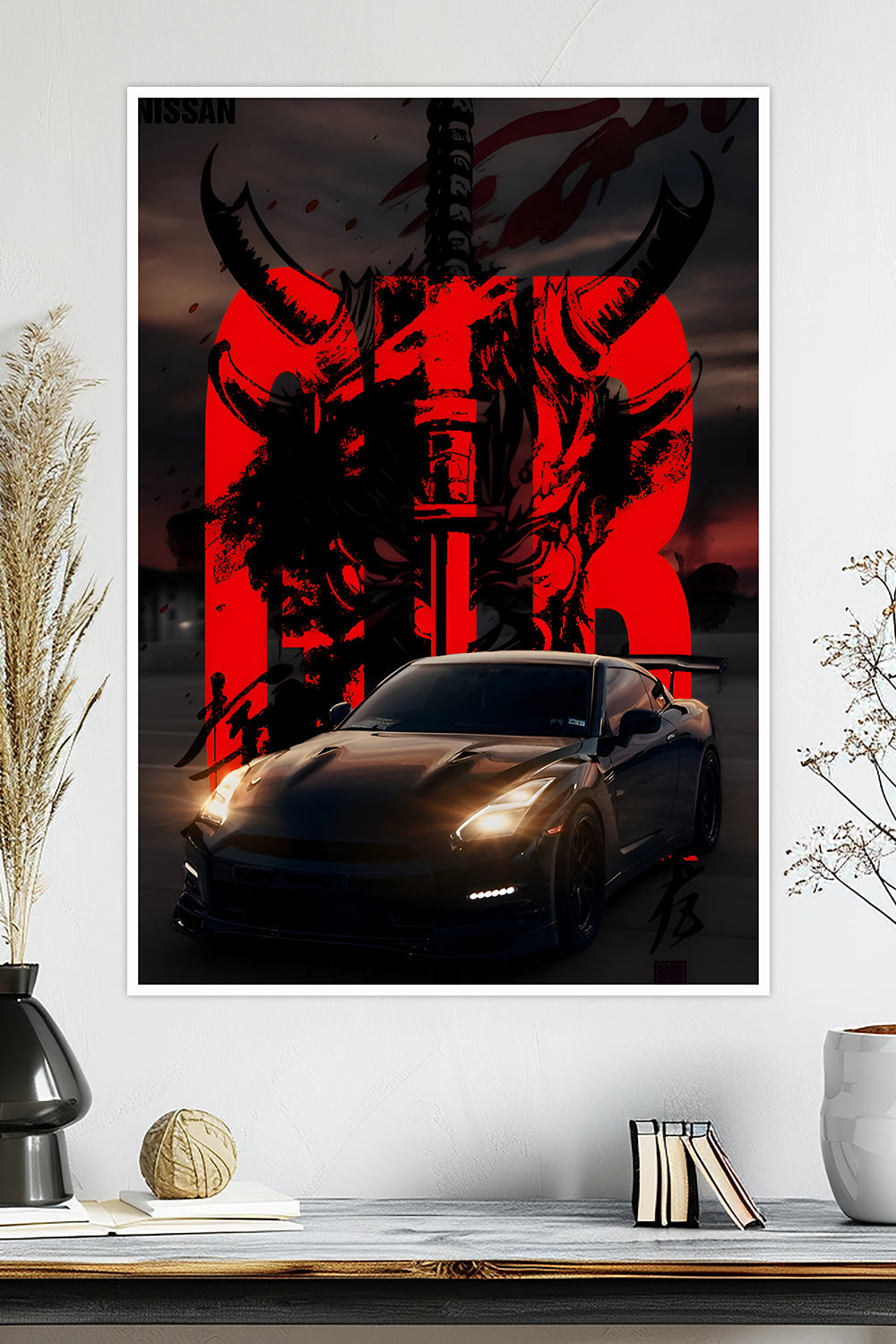 Nissan GT-R | Samurai Demon | Car Poster
