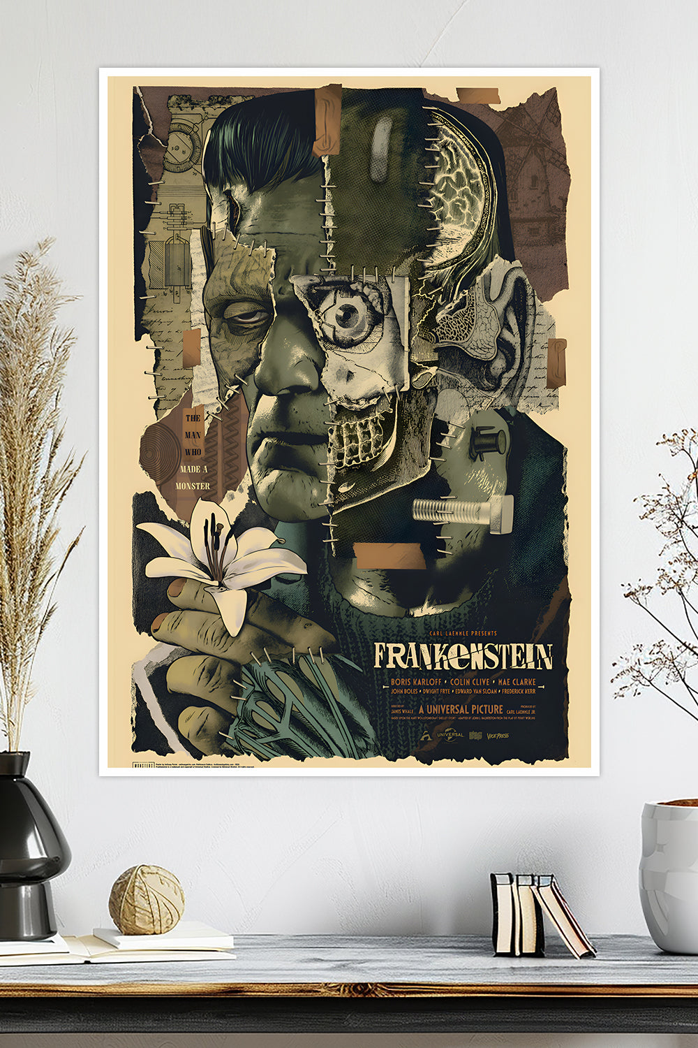 Frankenstein 1931 | Boris Karloff | Movie Poster