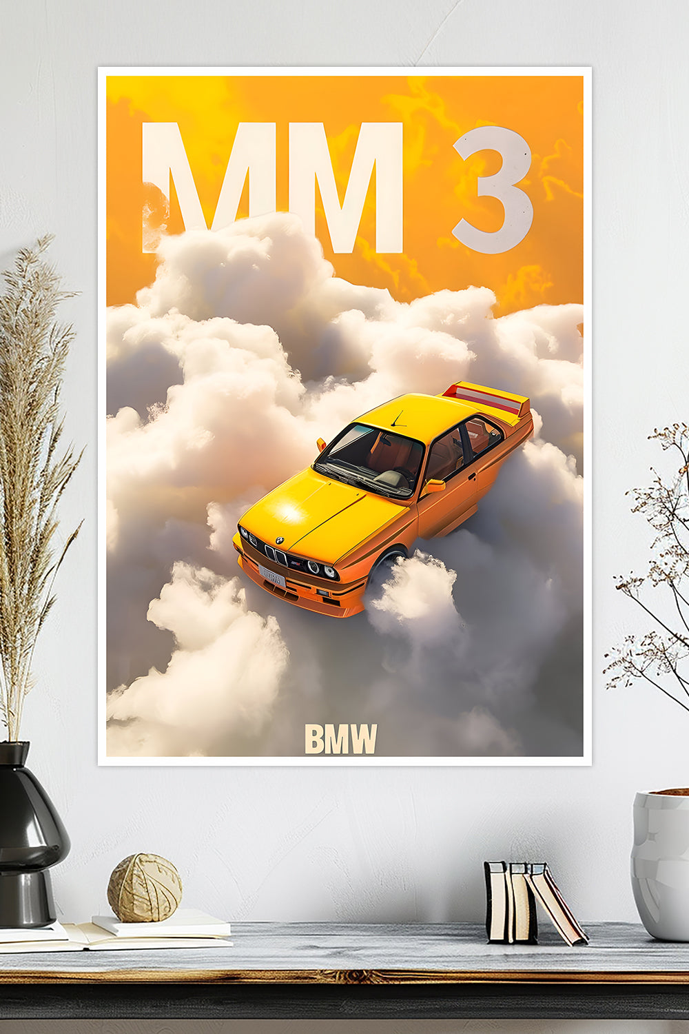 BMW M3 E30 | Clouds | Car Poster