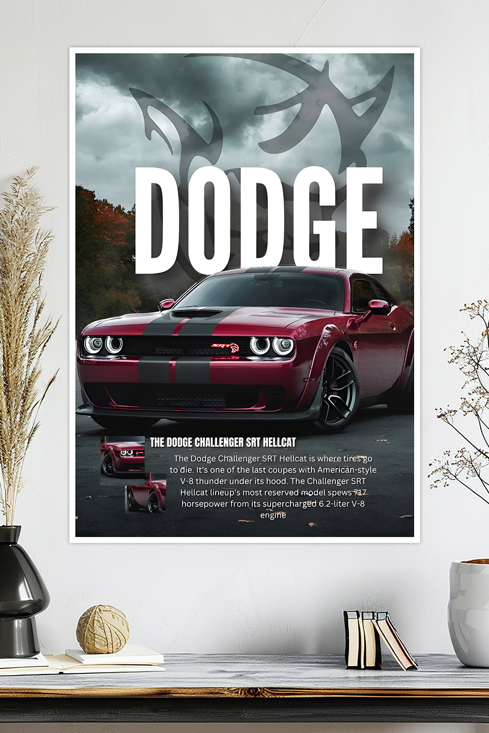 Dodge Challenger SRT Hellcat | Car Poster