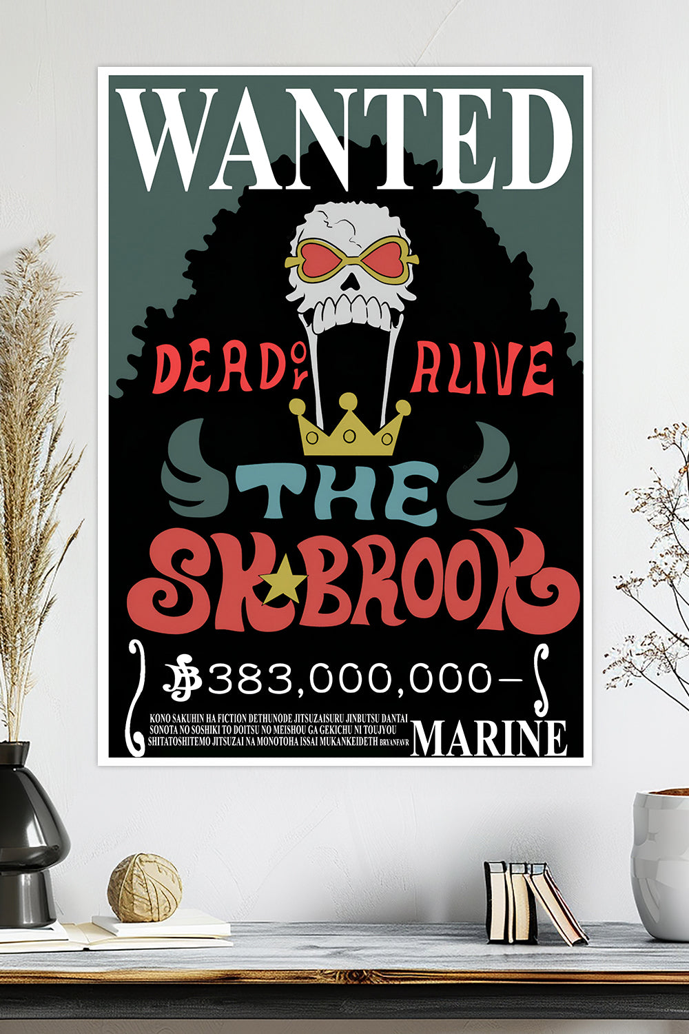 One Piece | Brook | Wanted Poster | Anime Poster