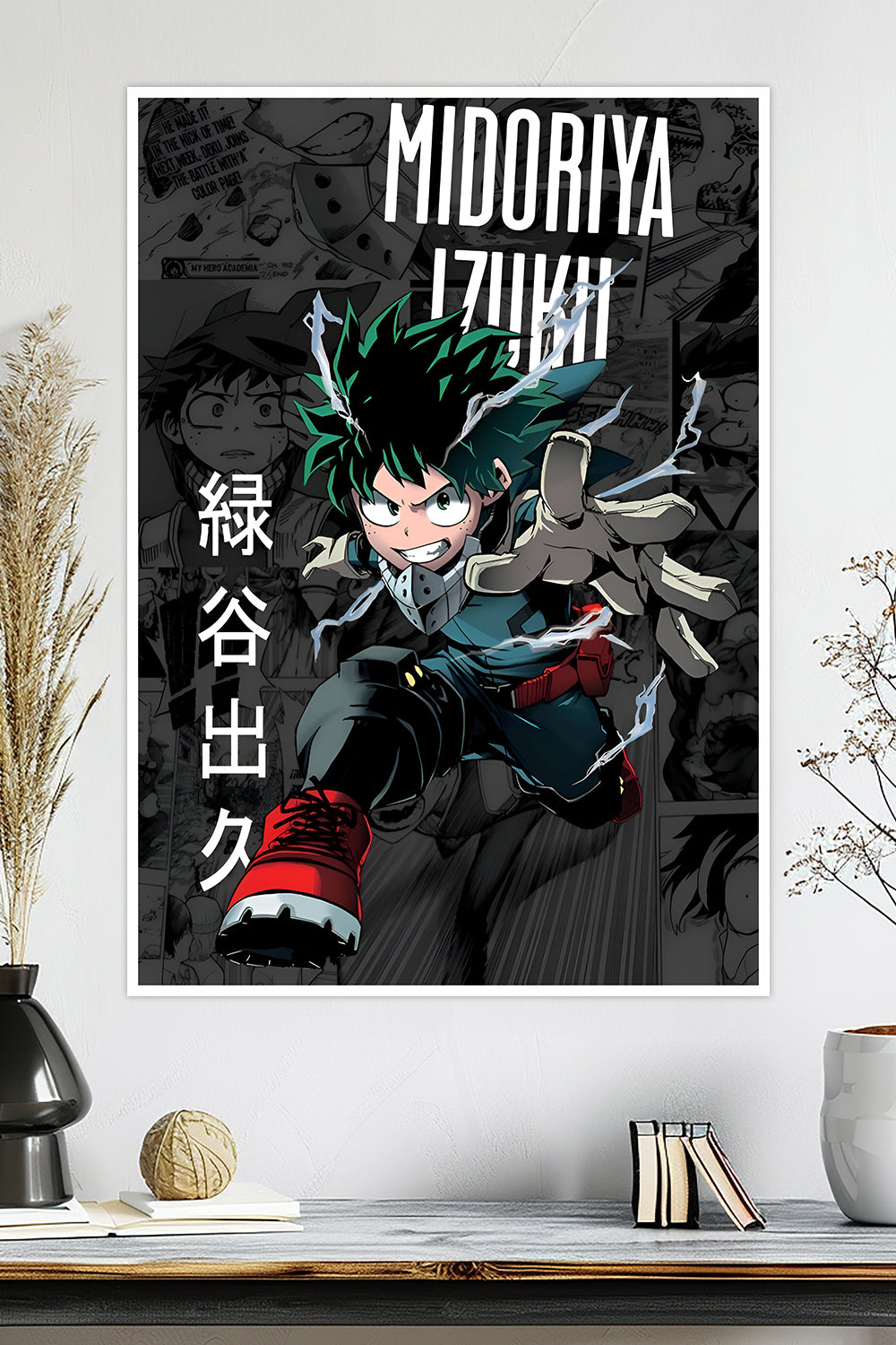 Izuku Midoriya My Hero Academia Anime Poster ThePosterPalette izuku-midoriya-my-hero-academia-anime-poster-theposterpalette