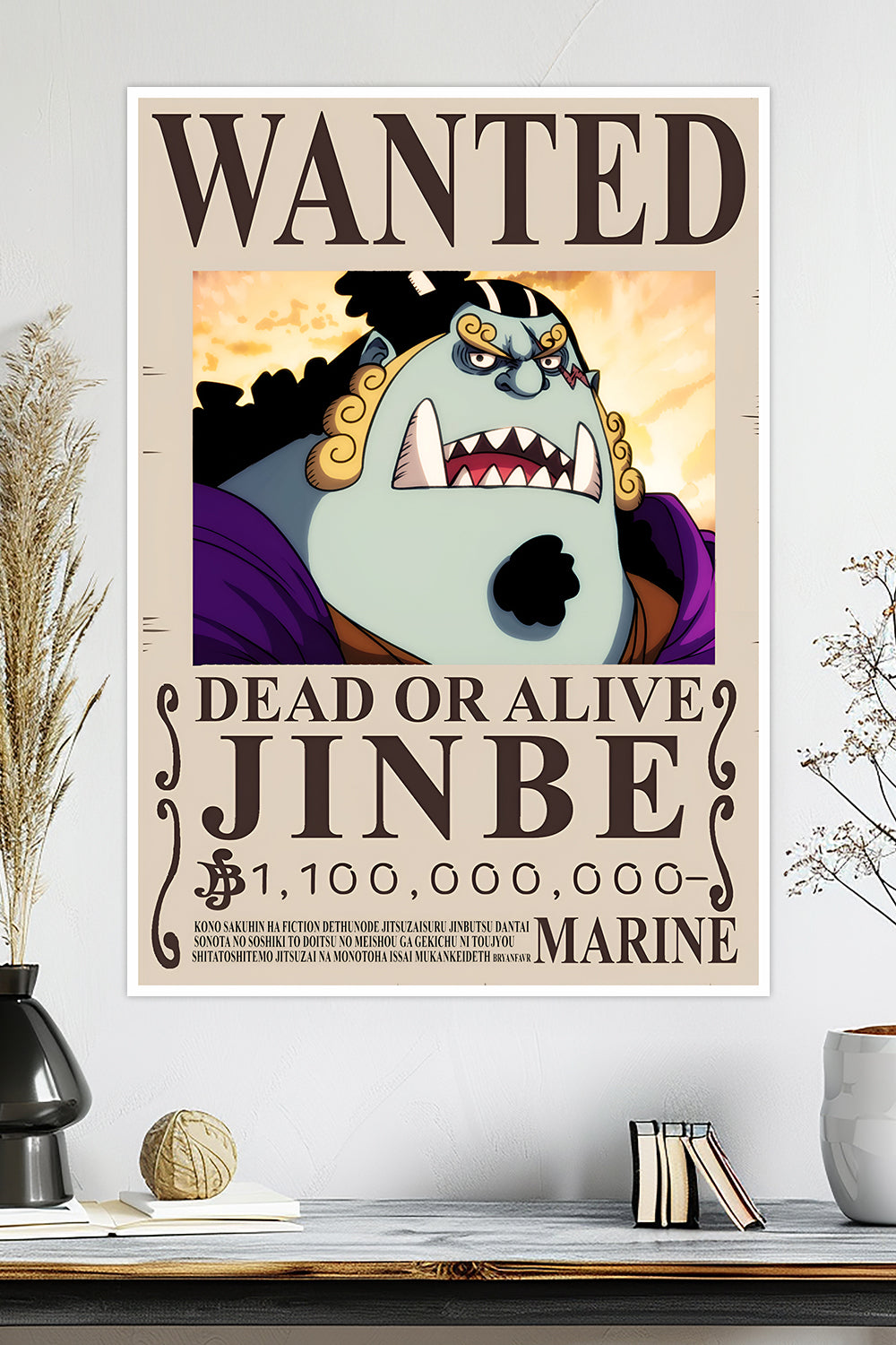 One Piece | Jinbe | Wanted Poster | Anime Poster