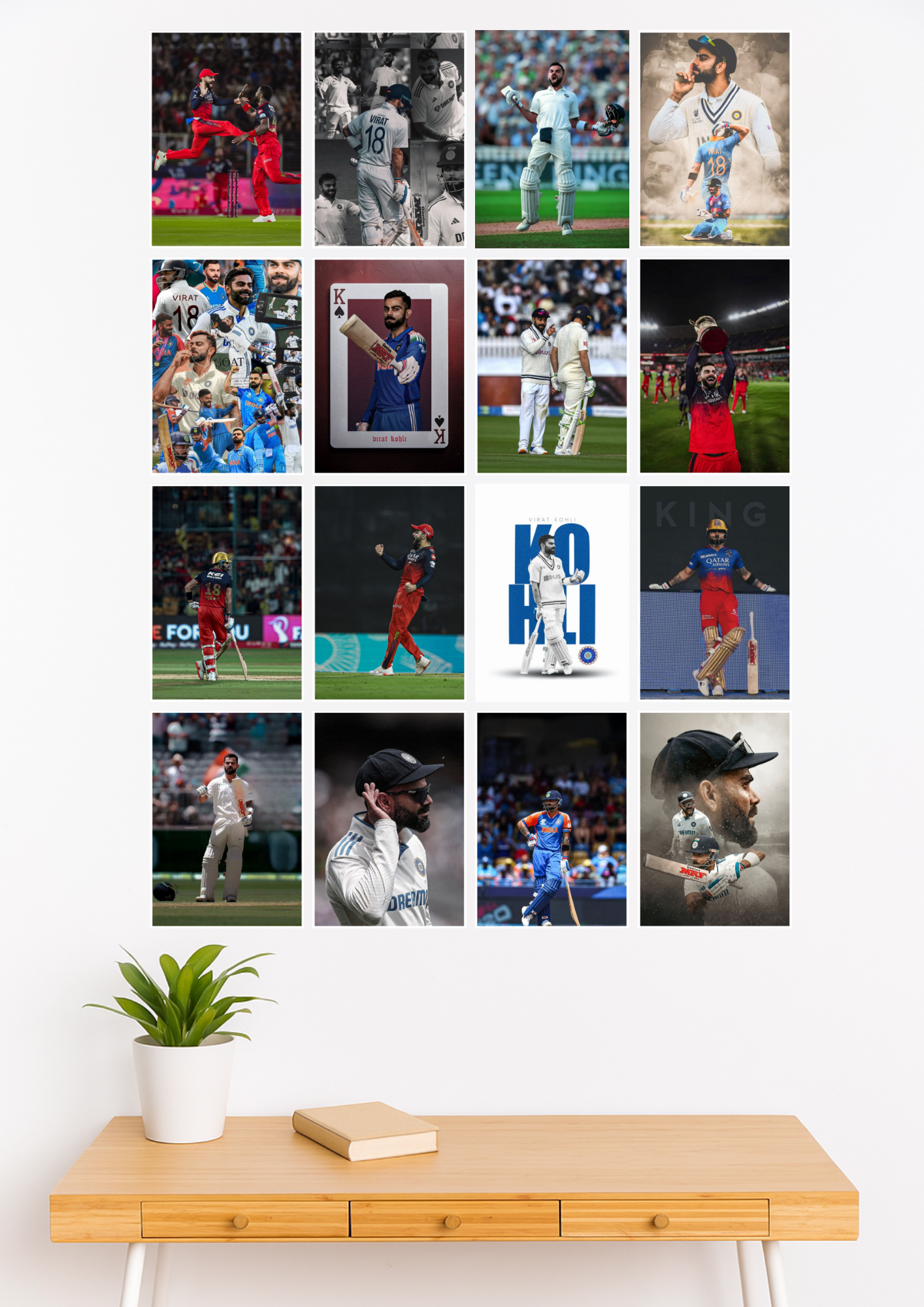 Virat Kholi Posters Collage Kit