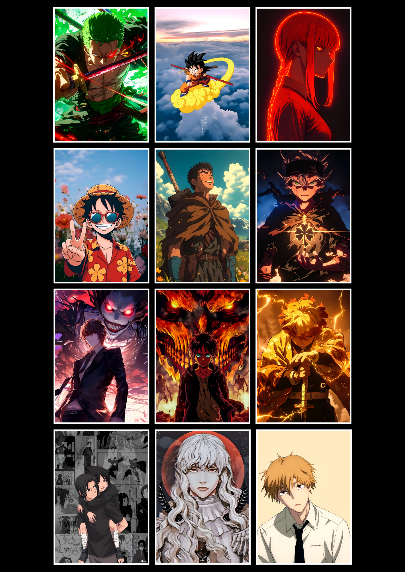 Anime poster set | Anime collection