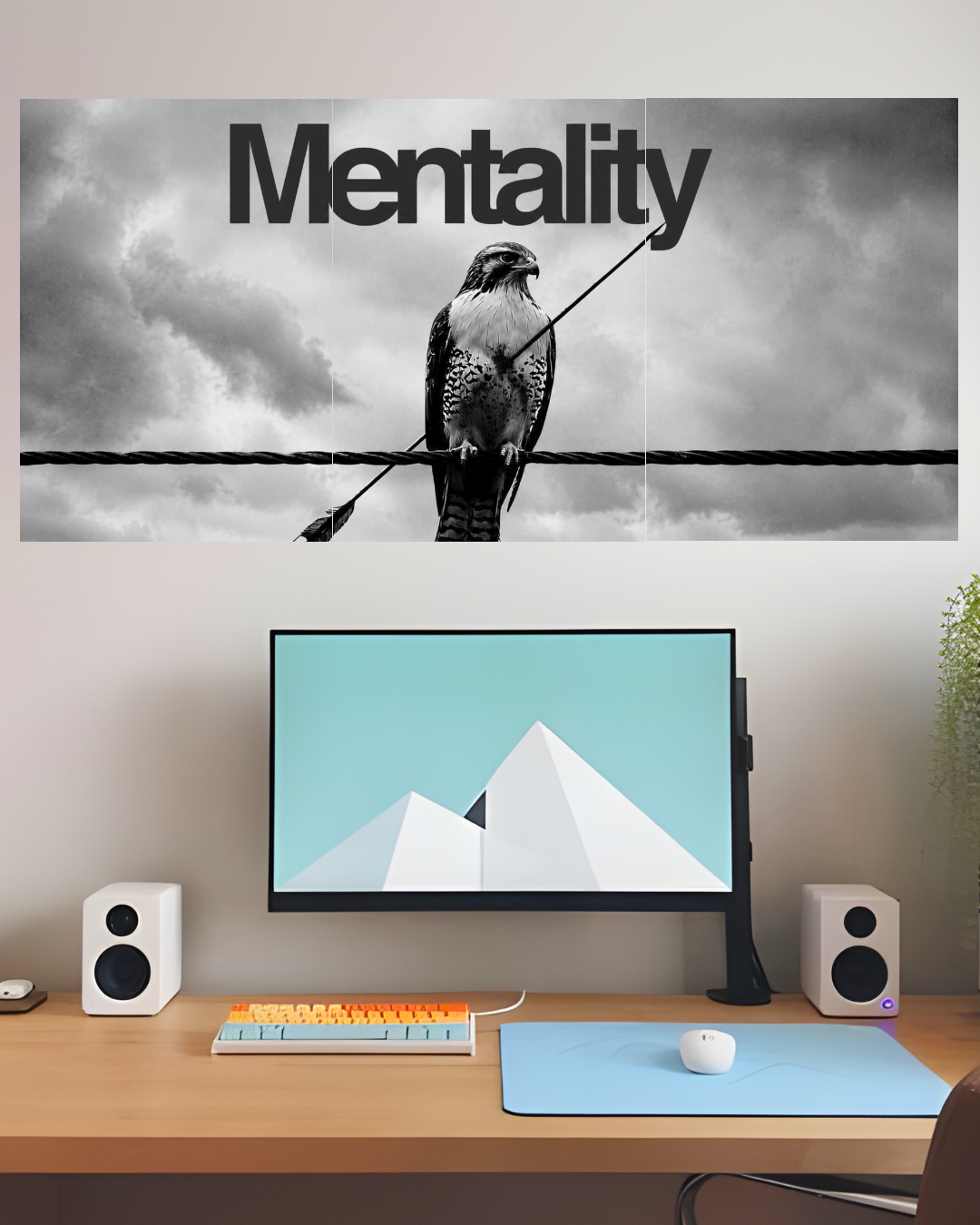 Eagle Mentality – Three Panel Split Poster