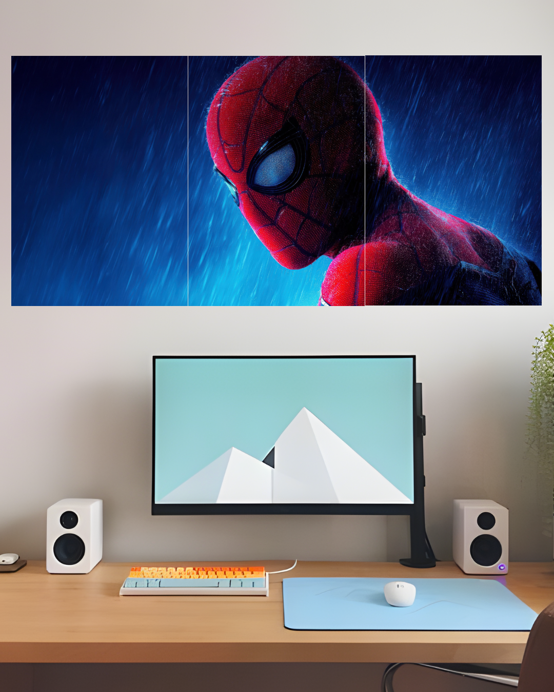 Spider-Man – Three Panel Split Poster