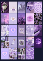 Aesthetic Collectible | Purple Vibes | Wall Set