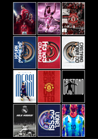 Footballer poster set | Football | Sports