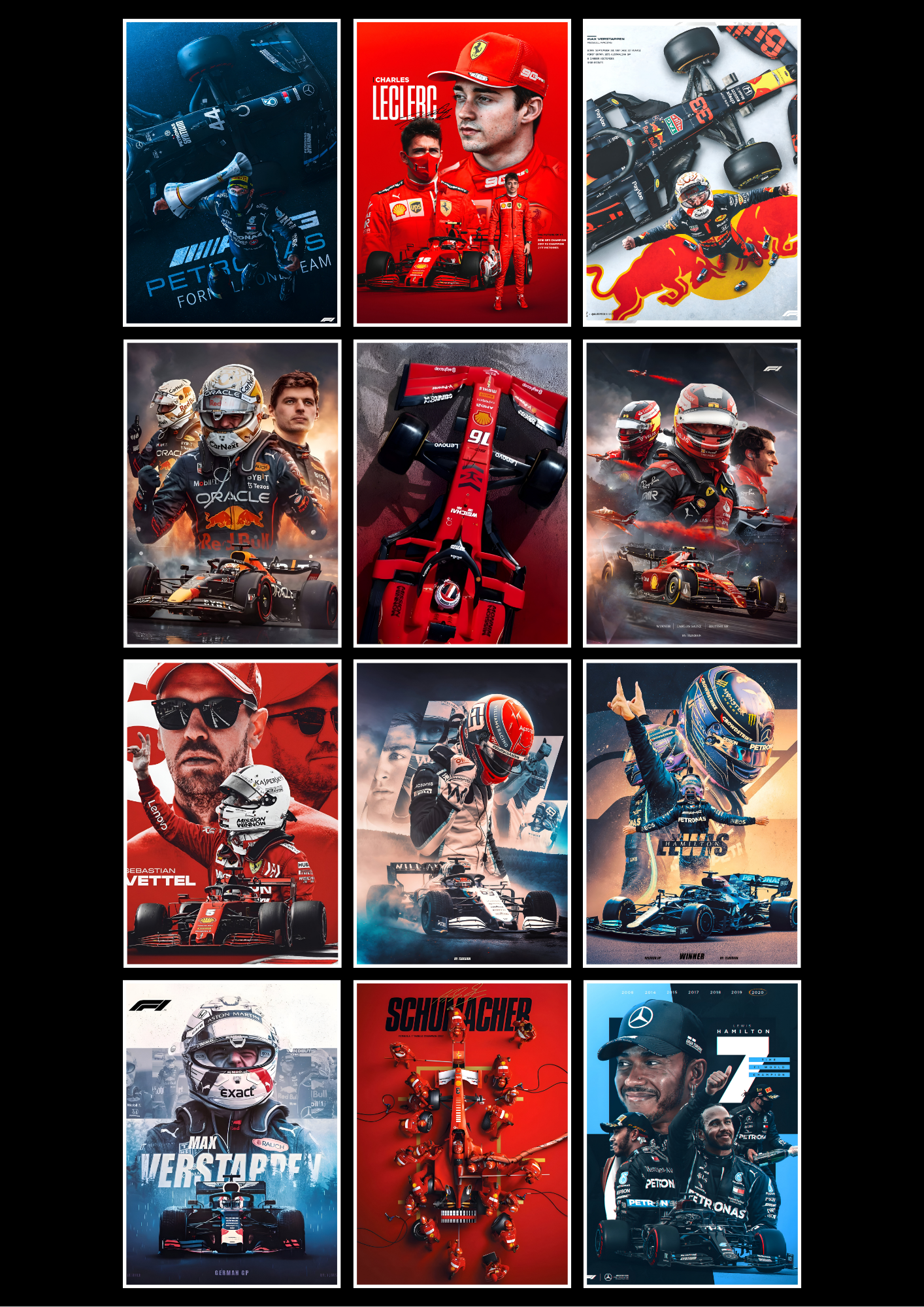 F1 Racing poster set | F1 Racing | Sports
