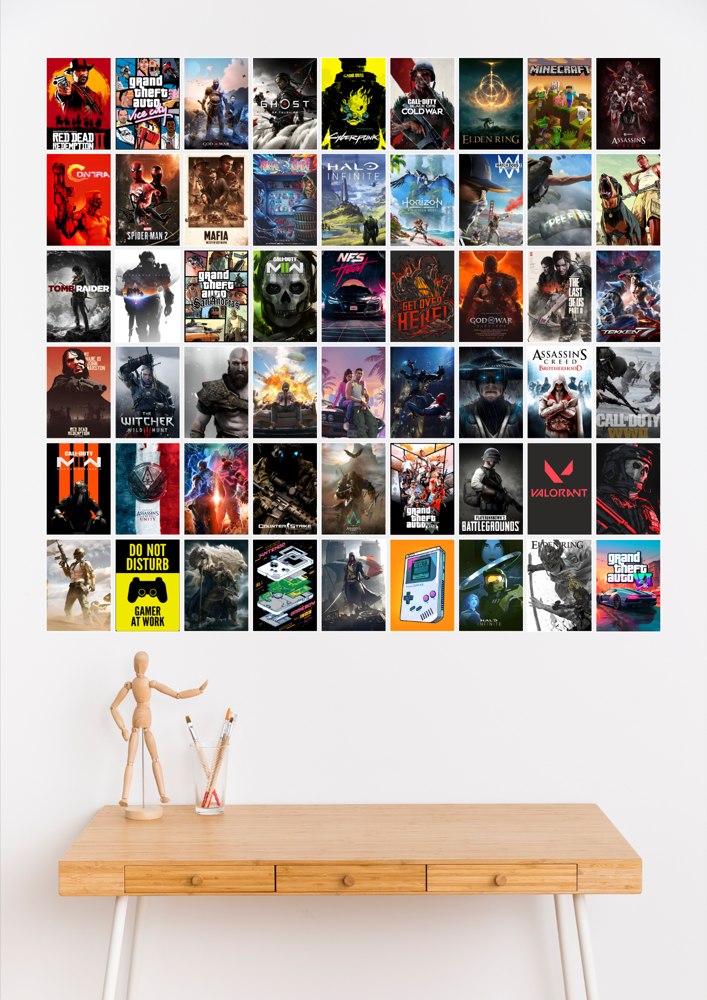 54 Epic Video Game Collage Set