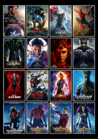 16 Epic Marval Collage Set
