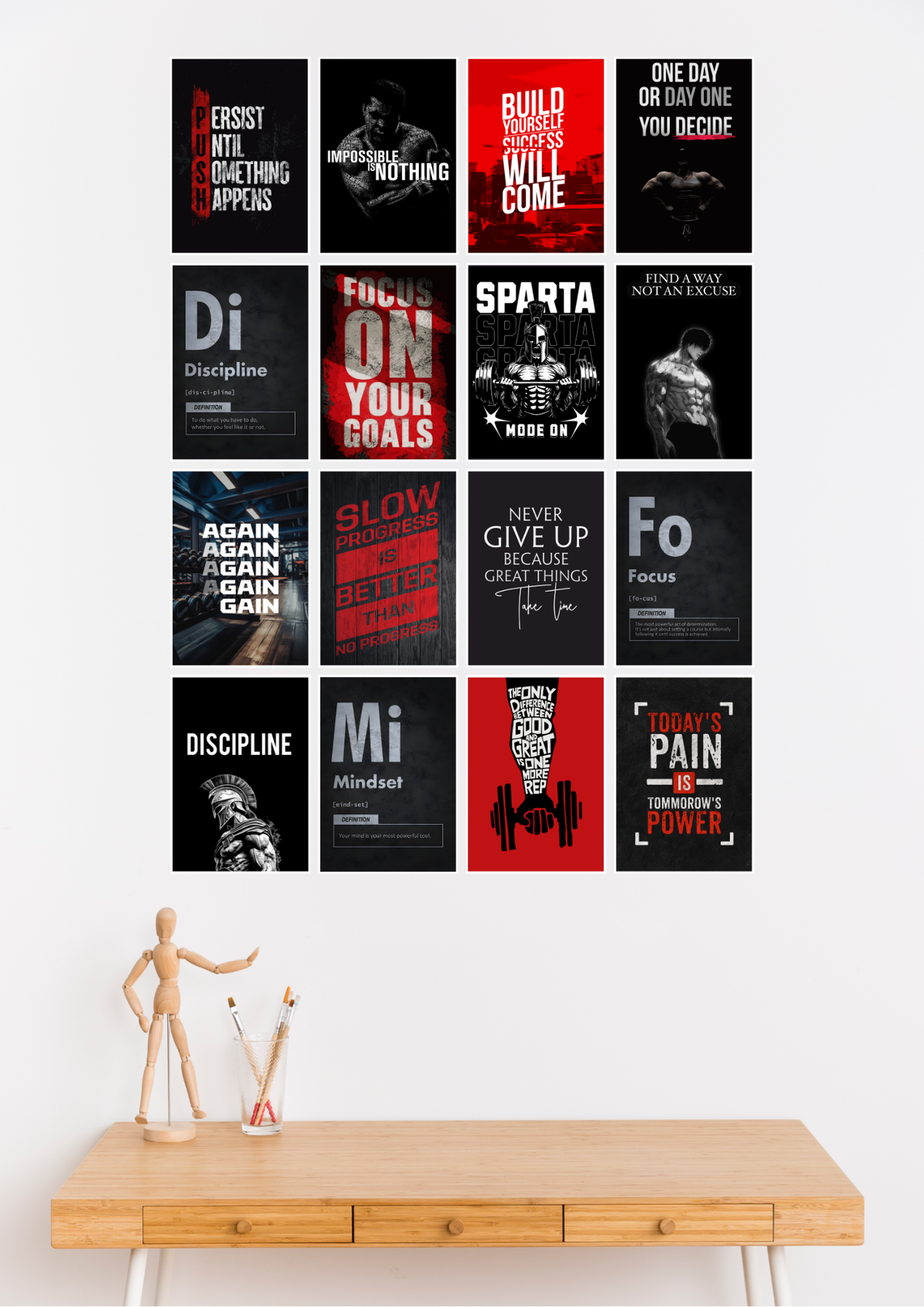 16 Motivational Collage Set