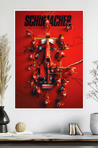 Michael Schumacher | Formula 1 Pit Stop | F1 Racing Poster