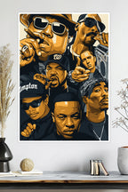 Hip-Hop Legends | Iconic Rap Poster | Music Poster