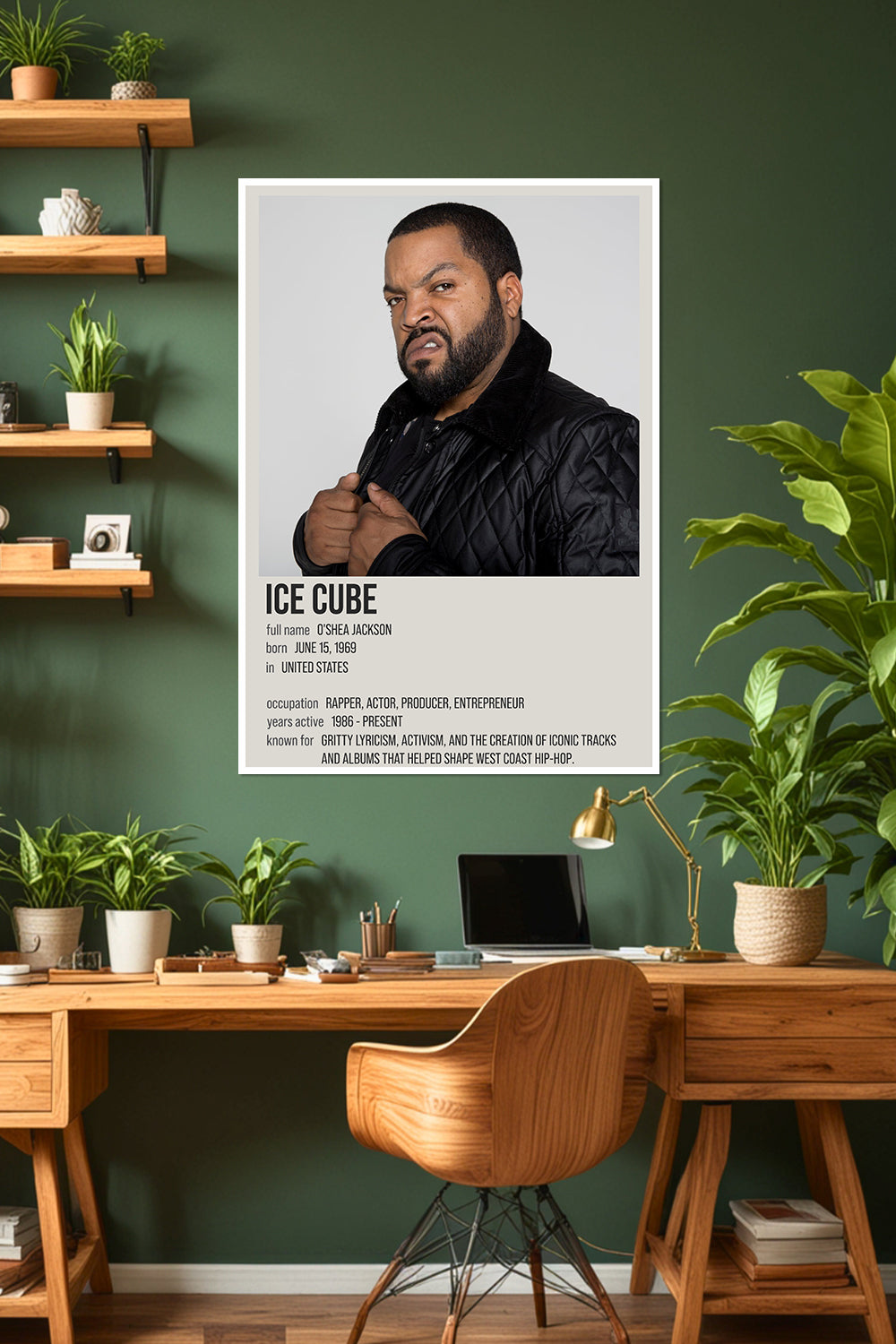Ice Cube | West Coast Hip-Hop Legend | Rap Pioneer | Music Poster
