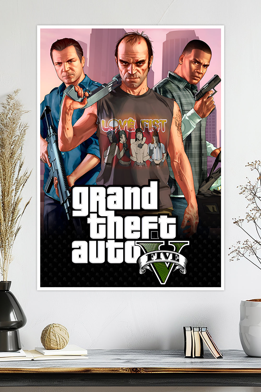 Grand Theft Auto V | GTA 5 | Michael, Trevor & Franklin | Game Poster