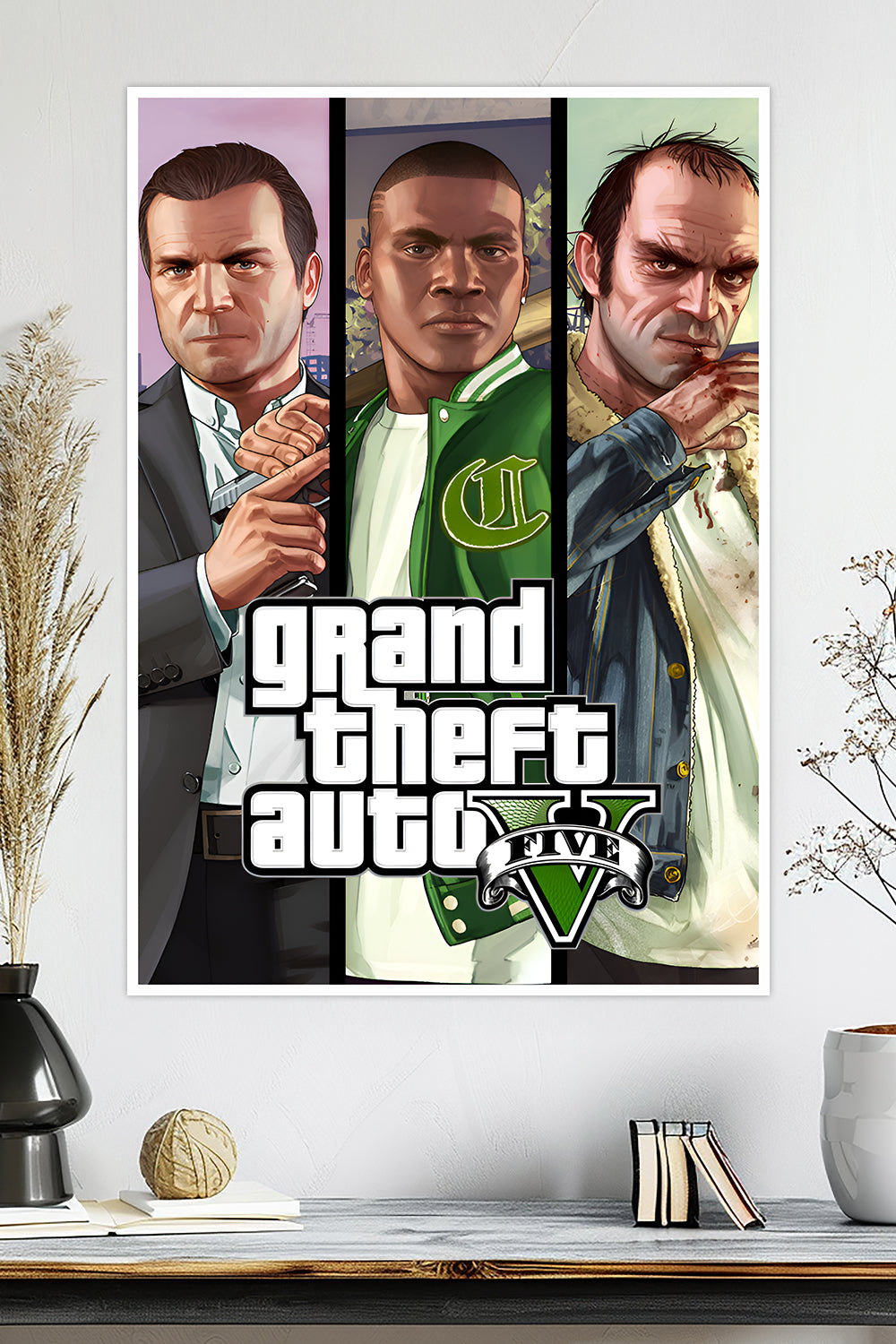 Grand Theft Auto V | GTA 5 | Michael, Trevor & Franklin | Game Poster