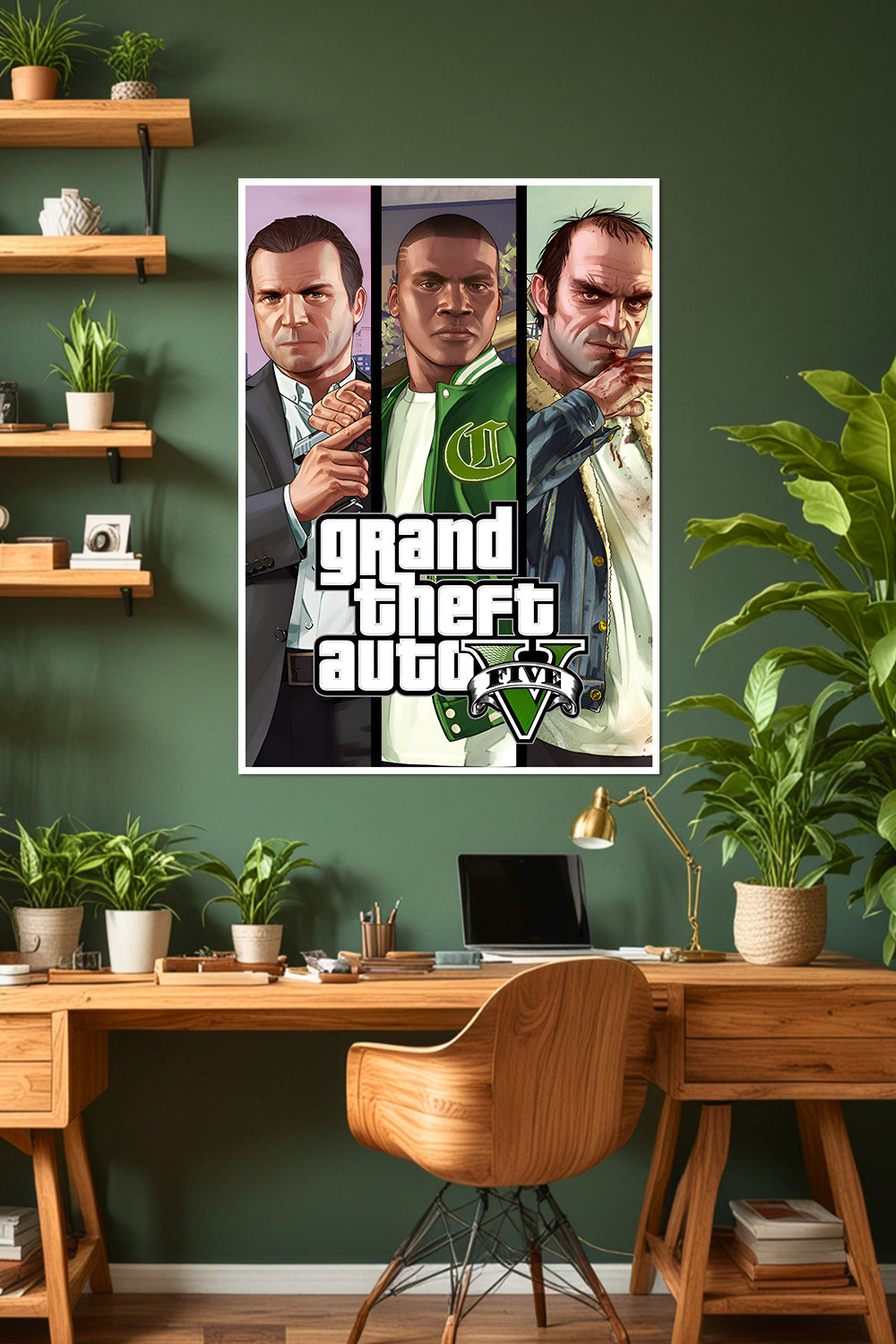 Grand Theft Auto V | GTA 5 | Michael, Trevor & Franklin | Game Poster