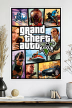 Grand Theft Auto V | GTA 5 | Michael, Trevor & Franklin | Game Poster