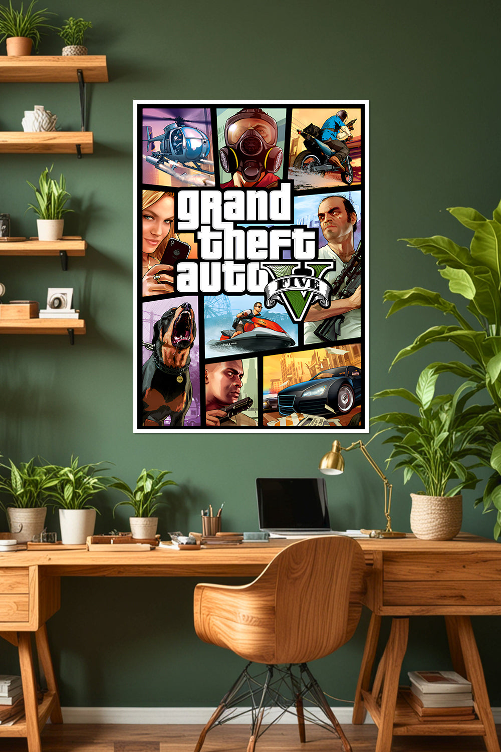 Grand Theft Auto V | GTA 5 | Michael, Trevor & Franklin | Game Poster