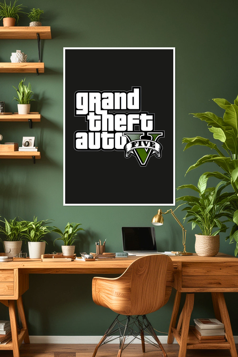 Grand Theft Auto V | GTA 5 | Michael, Trevor & Franklin | Game Poster (Copy)