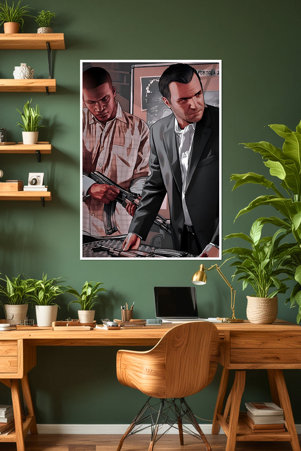 Grand Theft Auto V | GTA 5 | Michael, Trevor & Franklin | Game Poster