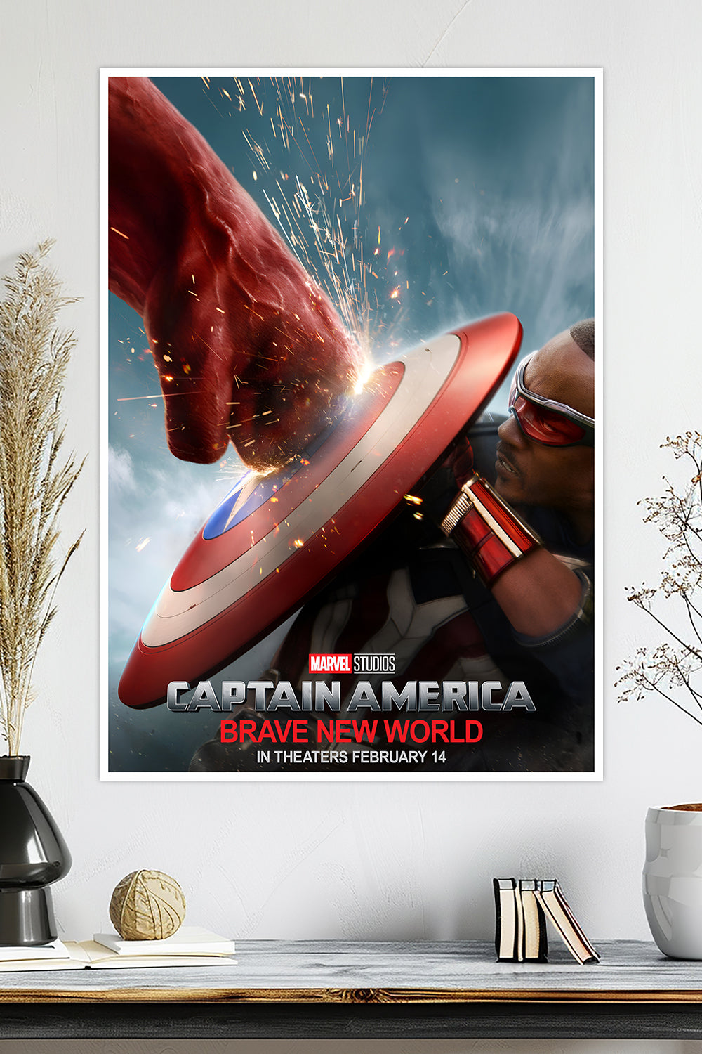 Captain America: Brave New World | Sam Wilson Shield | Marvel Poster