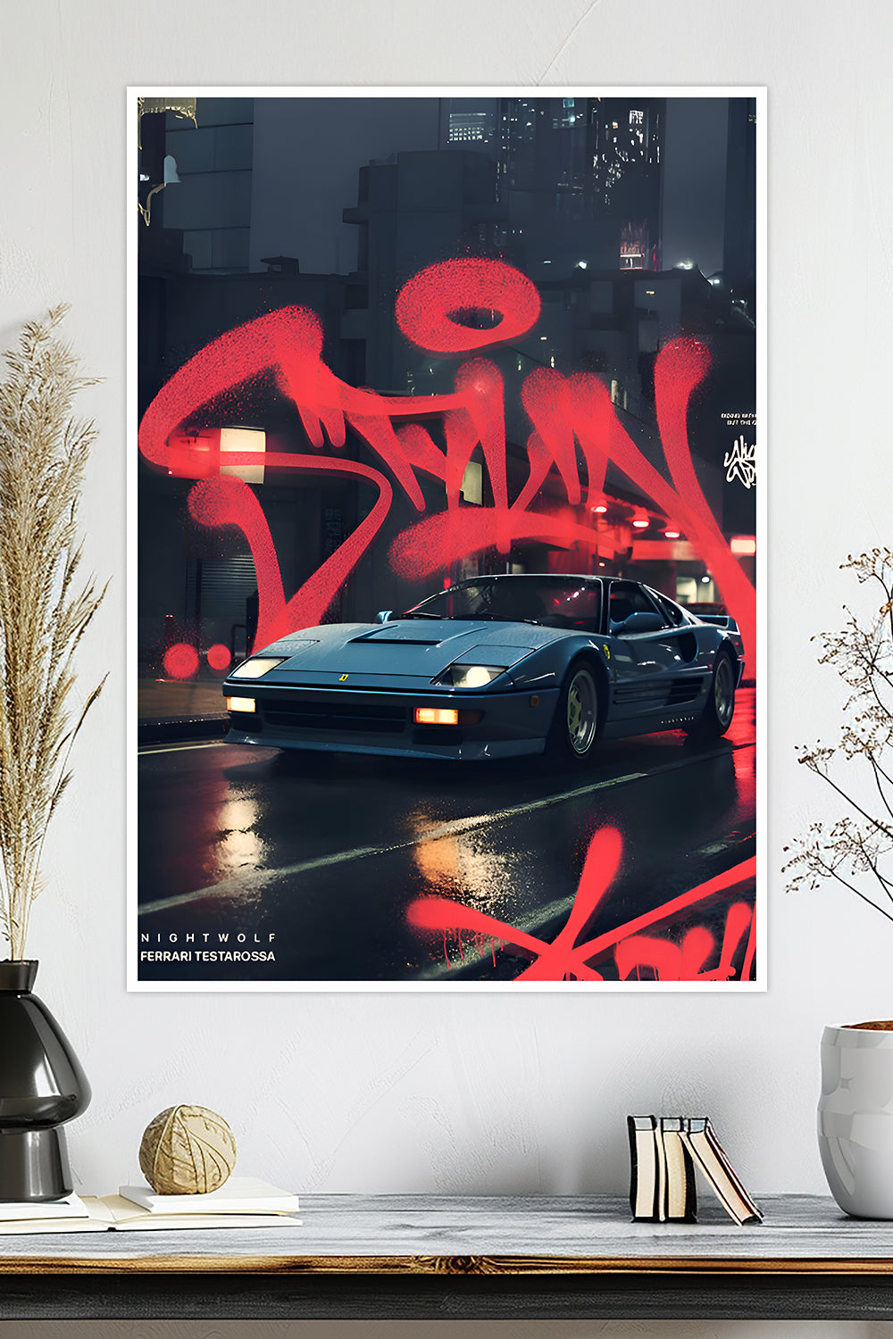 Ferrari Testarossa | Car Poster