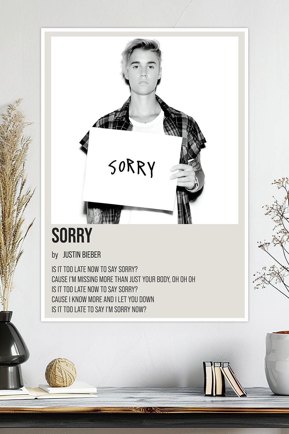 Sorry | Justin Bieber | Music Poster
