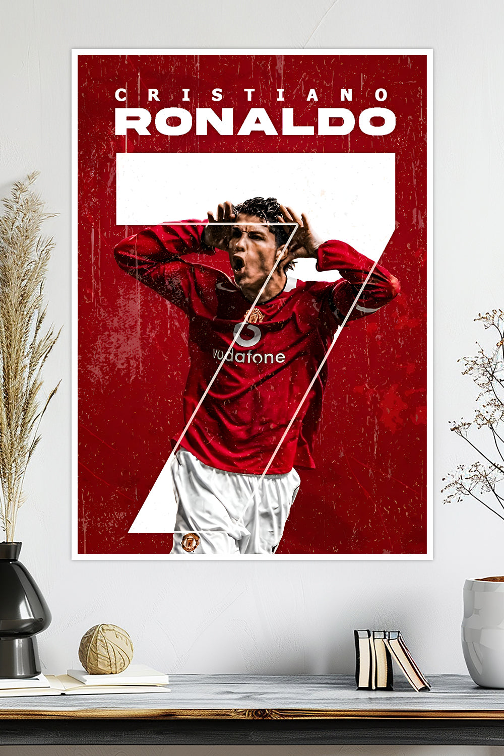 Cristiano Ronaldo | Vodafone Partnership | Football Poster