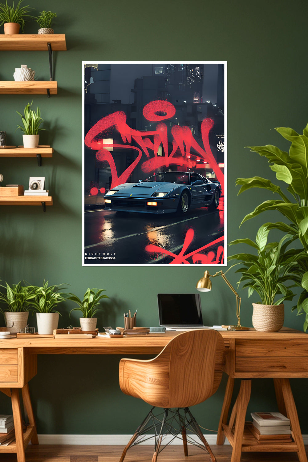 Ferrari Testarossa | Car Poster
