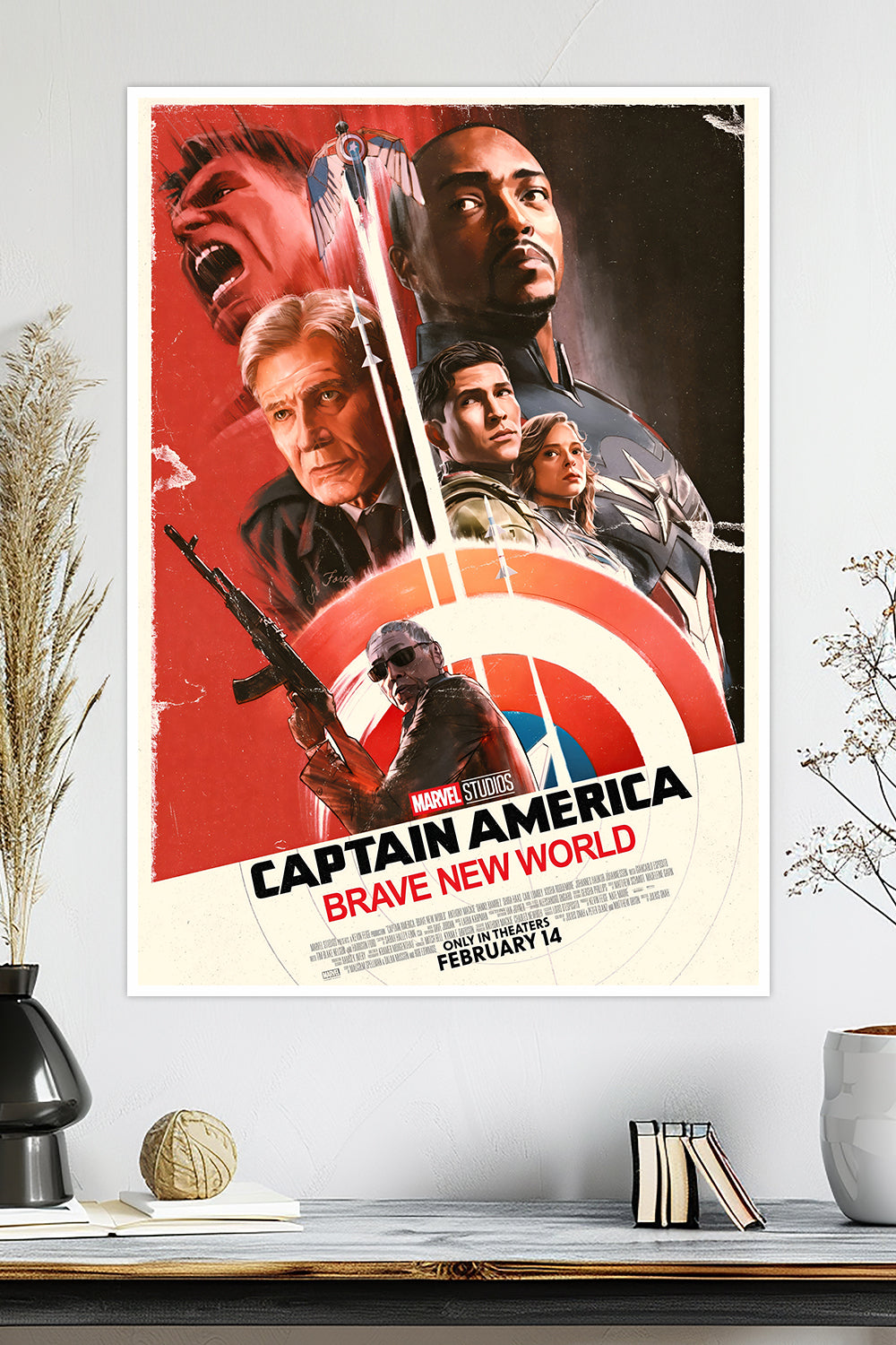 Captain America: Brave New World | Sam Wilson Shield | Marvel Poster (Copy)