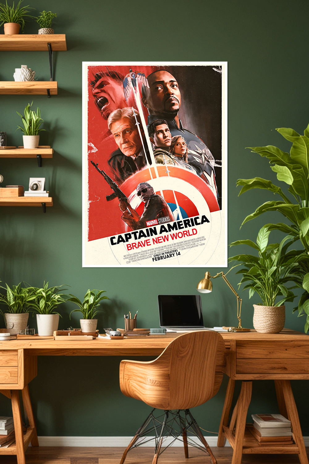 Captain America: Brave New World | Sam Wilson Shield | Marvel Poster (Copy)