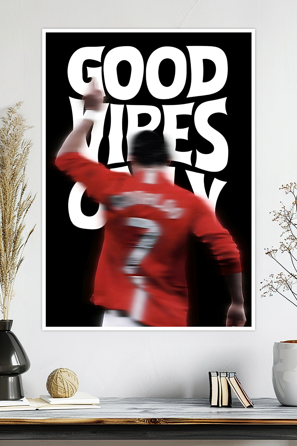 Cristiano Ronaldo | Good Vibes Only | Football Poster