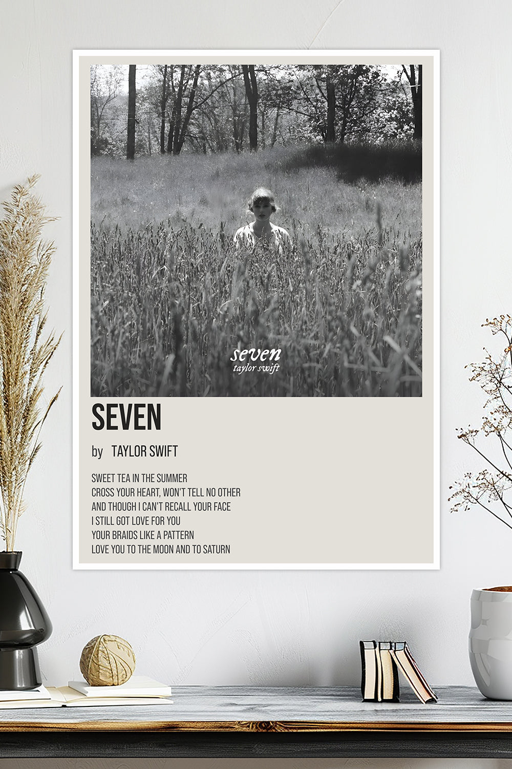 Seven | Taylor Swift | Music Poster