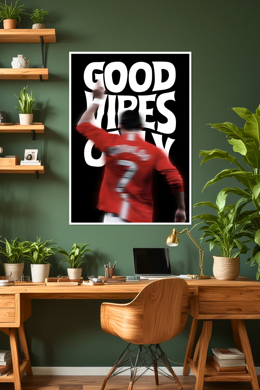 Cristiano Ronaldo | Good Vibes Only | Football Poster