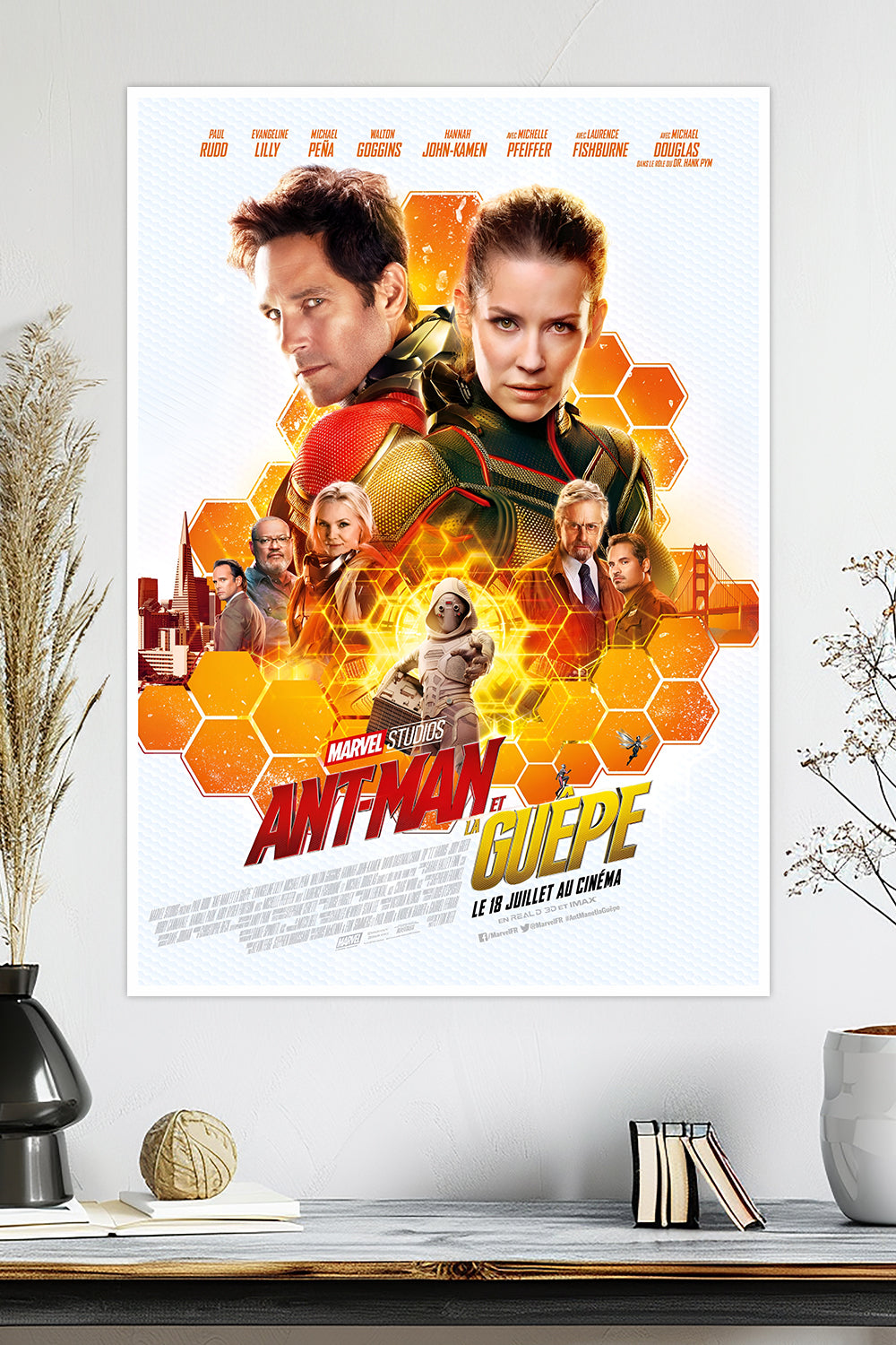 Ant-Man and the Wasp | Paul Rudd & Evangeline Lilly | Scott Lang | Marvel Poster
