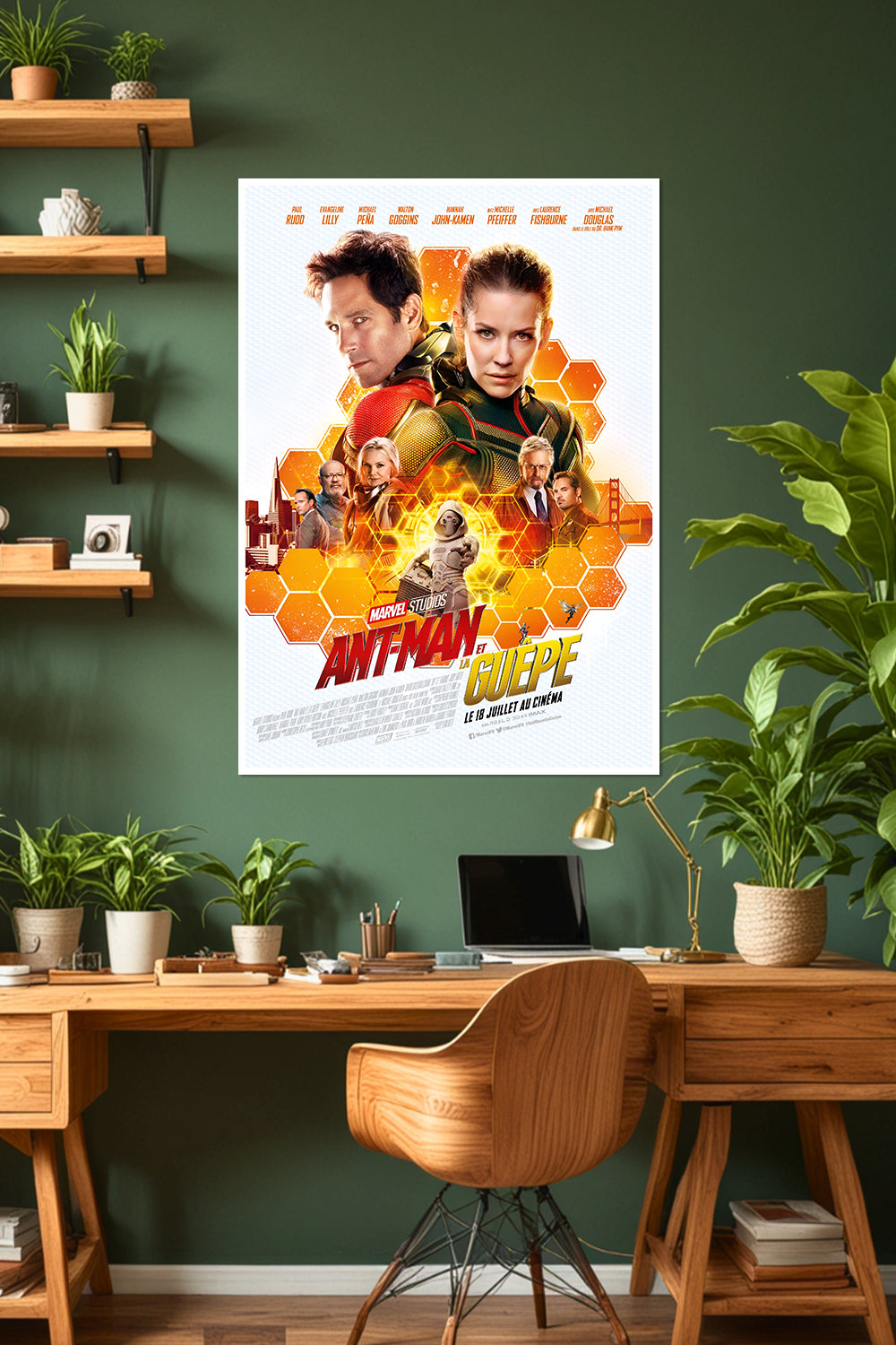 Ant-Man and the Wasp | Paul Rudd & Evangeline Lilly | Scott Lang | Marvel Poster