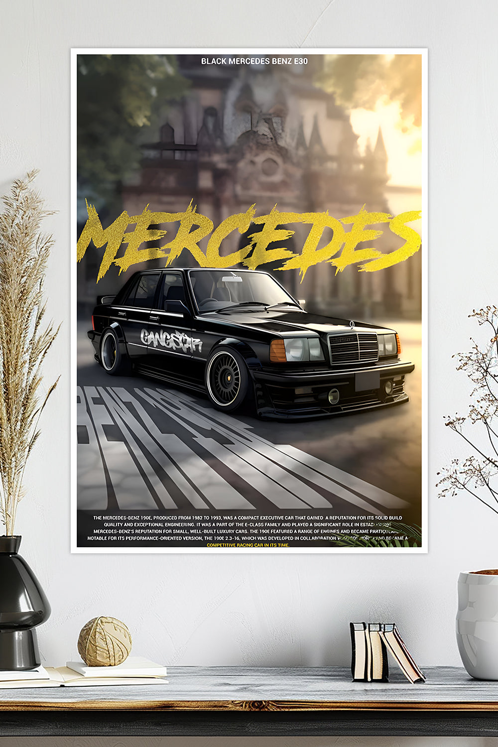 Mercedes-Benz 190E | Car Poster